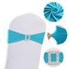 Atacado elástico decorativo flor para encosto de cadeira anel retangular tira kit de mesa e cadeira para cadeira de hotel casamento tira elástica