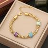 Europa y Estados Unidos nueva personalidad de joyería pulsera de elefante con gota de aceite moda pulsera de amor pulsera ojo de estrella B384