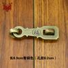 Hebilla de candado estilo chino antiguo de latón puro hebilla de cadena retro cerradura de puerta cerradura de puerta cerradura de puerta de gabinete perno de puerta puerta engrosada de latón macizo