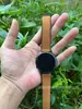Pulseira de Couro com Fivela Dobrável Magnética para Huawei Watch, Cabeça Plana, Silicone, 20/22mm