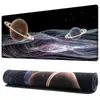 Alfombrilla de ratón grande con costura en el borde Abstracto japonés Floral Mármol Cielo estrellado Gato Zorro Esports Alfombrilla de escritorio