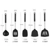 Juego de Utensilios de Cocina Antiadherentes Personalizados para Uso Doméstico, Cuchara y Espátula de Cocina con Mango de Patrón de Diamante, Resistente a Altas Temperaturas, Espátula de Silicona Antiquemaduras