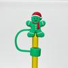 Série Explosiva de Natal Transfronteiriça Silicone Diversão Infantil Tampa com Canudo Tampa contra Poeira Tampa para Canudo de Copo Stanley