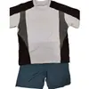 Traje Deportivo Casual Elástico de Verano para Hombre, Shorts Sueltos de Seda Helada Transpirables de Secado Rápido, Camiseta de Manga Corta, Conjunto de Dos Piezas Moderno
