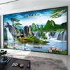 Tela de Pared con Pintura de Paisaje 2025 Nuevo Chinoiserie TV Nueva Tela de Pared de Fondo Sala de Estar Pared del Sofá Papel Tapiz de Oficina