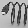 Cable HDMI de red sin bucle, cable de computadora de cuero ligero niquelado, compatible con transmisión de audio y video, línea HD 1080p