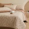 Juego de Cuatro Piezas de Jacquard de Primavera Hilo de Tres Capas Algodón Puro Algodón Clase A Sábanas de Cama Cubre Edredón Juego de Tres Piezas de Ropa de Cama Nantong