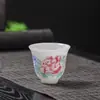 Xícara de Chá de Porcelana Branca Jade Yue Rui Pu Xícara de Chá Cerâmica de Alta Qualidade para Senhoras Copo Individual Cor Nacional Mestre da Fragrância Xícara de Acompanhamento Presente