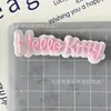 Borracha Macia de PVC Kk Cabeça de Gato Emblema com Letras Cor de Café Acessórios DIY Capa de Celular Chinelos Decoração de Sapato Ornamento para Copo de Água Patch Decorativo