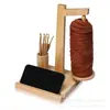 Suporte de Lã Multifuncional de Madeira para Casa Suporte de Fio Suporte de Armazenamento de Lã com Suporte para Celular Suporte de Armazenamento para Crochê de Lã