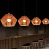 Lámpara de Araña Vintage Silenciosa Sala de Estar Dormitorio Habitación Casa de Familia Luces de Cafetería Cuerda de Cáñamo Creativa Tejida a Mano Luces para Comedor