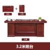 Escritorio ejecutivo de madera maciza escritorio simple moderno pintado escritorio de una sola persona atmosférico madera pintada cuero escritorio de gerente escritorio presidencial ejecutivo