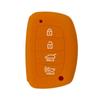 Adequado para o moderno Sonata I40 inteligente 4 teclas silicone chave caso cola macia caso chave carro controle remoto anti-roubo caso
