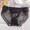 Venda Direta de Fábrica Bestseller Transfronteiriço Estilo Desejo Puro Renda Sexy Calcinhas Femininas Laço Malha Respirável Tanga