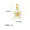 Chapado en Oro Cobre 2026 Nuevo Estilo Accesorios DIY Moda Forma de Corazón Versátil Colgante Pavimentado Micro Joyería de Temperamento Accesorios Venta al por Mayor