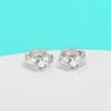 Pendientes de moissanita para mujer, de plata de ley S925, con hebilla para oreja, a juego, nuevos y modernos pendientes de moda, pendientes coreanos con gancho para oreja.