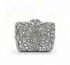 Bolso de noche de moda europeo y americano transfronterizo, clutch de noche con adornos de diamantes para mujer
