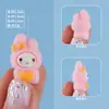 Nuevos adornos pequeños creativos y modernos de Sanrio flocado del fabricante, figuras lindas de resina, accesorios para llavero de micro paisajismo al por mayor