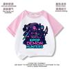 Kpop Hunter Camiseta de Manga Corta para Niñas Verano Top Holgado para Niños Mayores Camiseta Estampada Tendencia Manga Media para Niños