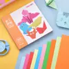 Deli 6407 papel hecho a mano Papel de color para niños Recorte de papel de color para estudiantes Plegado de papel hecho a mano 15 * 15 cm 100 piezas