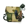 EUA montanhismo ao ar livre acampamento chaleira tática quadrada grande capacidade tipo mochila pote camuflado polímero Portátil ventilador militar pote