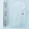 Caderno de capa para fichário de folhas soltas simples de PVC, agenda manual A5A6A4A7B5, fichário transparente de folhas soltas