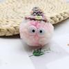 Llavero de Sombrero de Color Colgante de Peluche Niña Linda Mochila Escolar Colgante Pequeño Muñeco de Dibujos Animados Regalo Pequeño