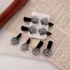 Nuevo Pasador de Flores Estilo Pintura China con un Toque de Alta Gama, Adecuado para Niñas, Pinza para Fleco Lateral, Pasador Versátil, Accesorio para el Cabello