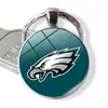 Venda Quente Transfronteiriça NFL Time Pedra Preciosa 32 Logos de Equipe de Futebol Americano NFL Pingente Anel em Relevo Pingente de Chaveiro