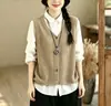 Nuevo Chal de Punto Calado con Cuello en V de Moda para Mujer Verano 2026, Camisa Casual de Manga Larga Rayada Fina para Aire Acondicionado