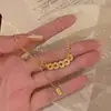 Collar Atrae Fortuna Moneda de los Cinco Emperadores Hielo Triturado 2025 para Mujer, Pulsera de Moneda Brillante de Lujo Ligero, Cadena para Clavícula, Collar de Moda Estilo Ins