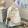 Mochila Casual Versátil de Estilo Japonês Coreano Grande Capacidade Bolsa Escolar para Estudantes do Ensino Fundamental e Médio