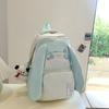 Mochila Escolar Estilo Coreano Ins Feminina para Universitárias Mochila de Viagem Fofa com Desenho Animado para Alunos do Ensino Fundamental e Médio Mochila de Grande Capacidade