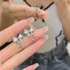 Pendientes de Mariposa con Gotas de Agua de Zirconia 2025 Nueva Moda Lujo Ligero Estilo Extranjero Pendientes para Mujer Plata de Ley Pendientes Elegantes de Gama Alta