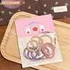Colorida cuerda para el cabello fresca y pequeña niña cabeza de bola coleta alta banda para el cabello alta elasticidad duradera cuerda para la cabeza lindo adorno para la cabeza