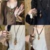 Colar Novo Estilo Étnico Zen Chinês Nicho Retrô Temperamento Corrente Clavicular Moda Luxo Leve Sofisticado Moda Nacional Joias