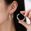 Novos Brincos Estilo Luxo Leve Inspirados em Maillard Prata Retrô Elegante Punhos de Orelha de Alto Padrão Nicho Versátil Elegante Versátil