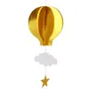 Suministros de decoración para fiesta de cumpleaños adornos colgantes tridimensionales colgante de amor globo aerostático nube colgante para jardín de infantes al por mayor