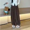 Nueva colección de otoño: pantalones anchos de ajuste regular holgado, versátiles y relajados de punto Yamamoto, de cintura alta, con caída, pantalones casuales de largo completo