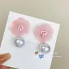Brincos Florais Retrô Franceses Super Fada Organza Rosa Design Estéreo Doce Verão Dopamina Brincos de Viagem