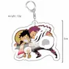 Periférico de anime One Piece Luffy Sauron Imperatriz feminina chaveiro de acrílico fofo pingente em estoque