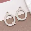 Acero Inoxidable Alta Retención de Color Capital 26 Letras Inglesas Pendientes Colgantes Colgante DIY Collar Pulsera Accesorios de Joyería