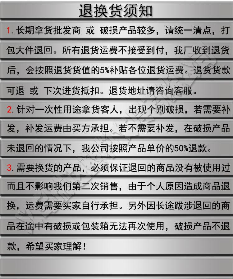 退货说明
