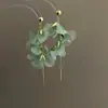 Pendientes de Clip de Tela Dopamina Coloridos sin Perforación para Mujer, Elegantes Pendientes Largos con Borla de Pétalos Super Hada para Vacaciones y Ocio
