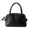 Bolso de Mujer de Alta Gama de Cuero Genuino Bolso Almohada Boston para Mujer Bandolera de Un Hombro de Mano Hecho a Mano Tejido