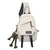 Saco peito masculino e feminino marca de moda mensageiro bolsa cintura ins moda cor de contraste estilo japonês 2022 novos meninos bolsa de ombro bolsa casal