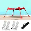 Tenda de dossel de praia em Lycra transfronteiriça, guarda-sol portátil para praia ao ar livre