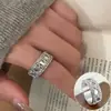 Anel Galáxia de Design Exquisito para Mulheres, Anel Aberto Geométrico Doce-Cool com Esmalte Gotejante da Moda, Anel de Dedo Indicador de Nicho, Tendência