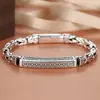 Pulseira Xiangxu Masculina Moda Retro Keel Ping An Padrão Tecido Corrente Simples Personalidade Única Fábrica Outlet