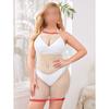 Comercio Exterior Exportación Ropa Interior Sexual Femenina Malla Transparente Sexy de Cuadrícula Ropa de Malla de Pasión Colgante del Cuello